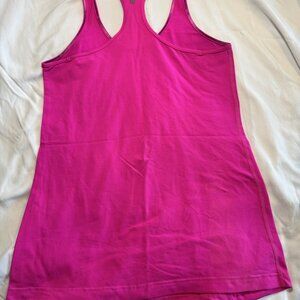 Lululemon Size 12 Women's Pink Athletic Racerback Tank Top Workout Gym Shirt